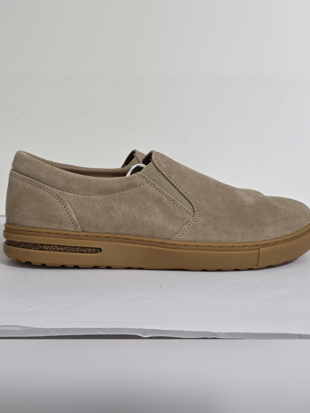 Birkenstock Men's Slip-On Suede Loafers in Taupe